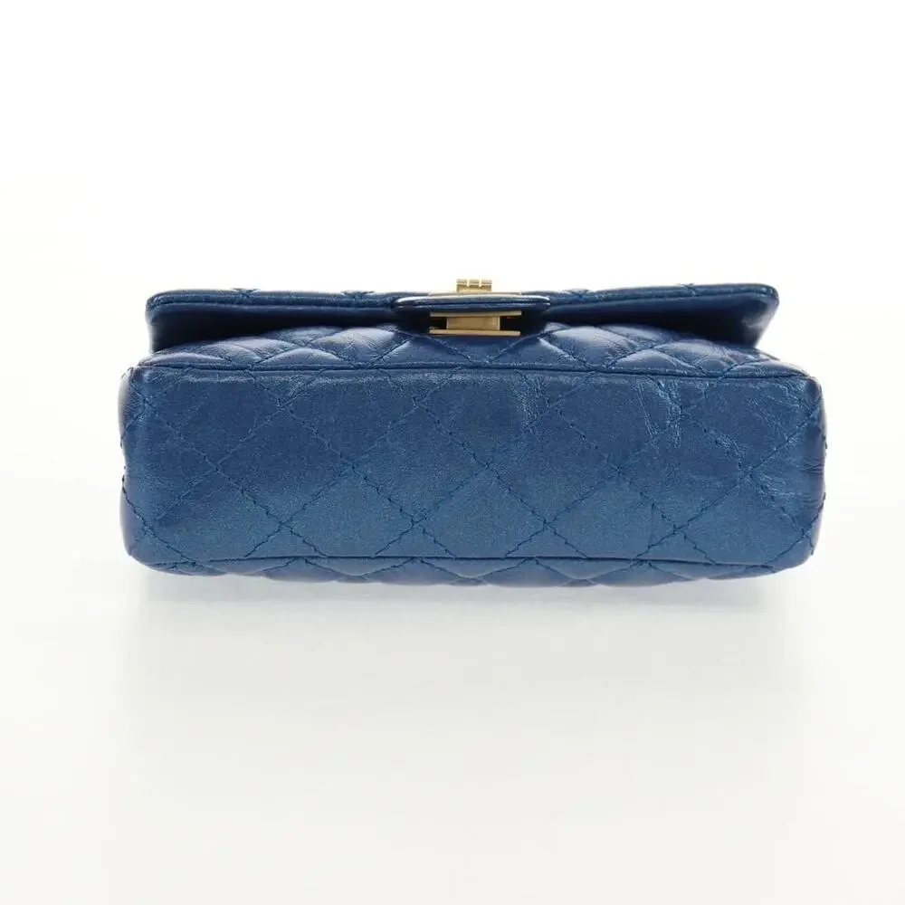 Chanel Matelasse Calfskin Chain Shoulder Bag Blue